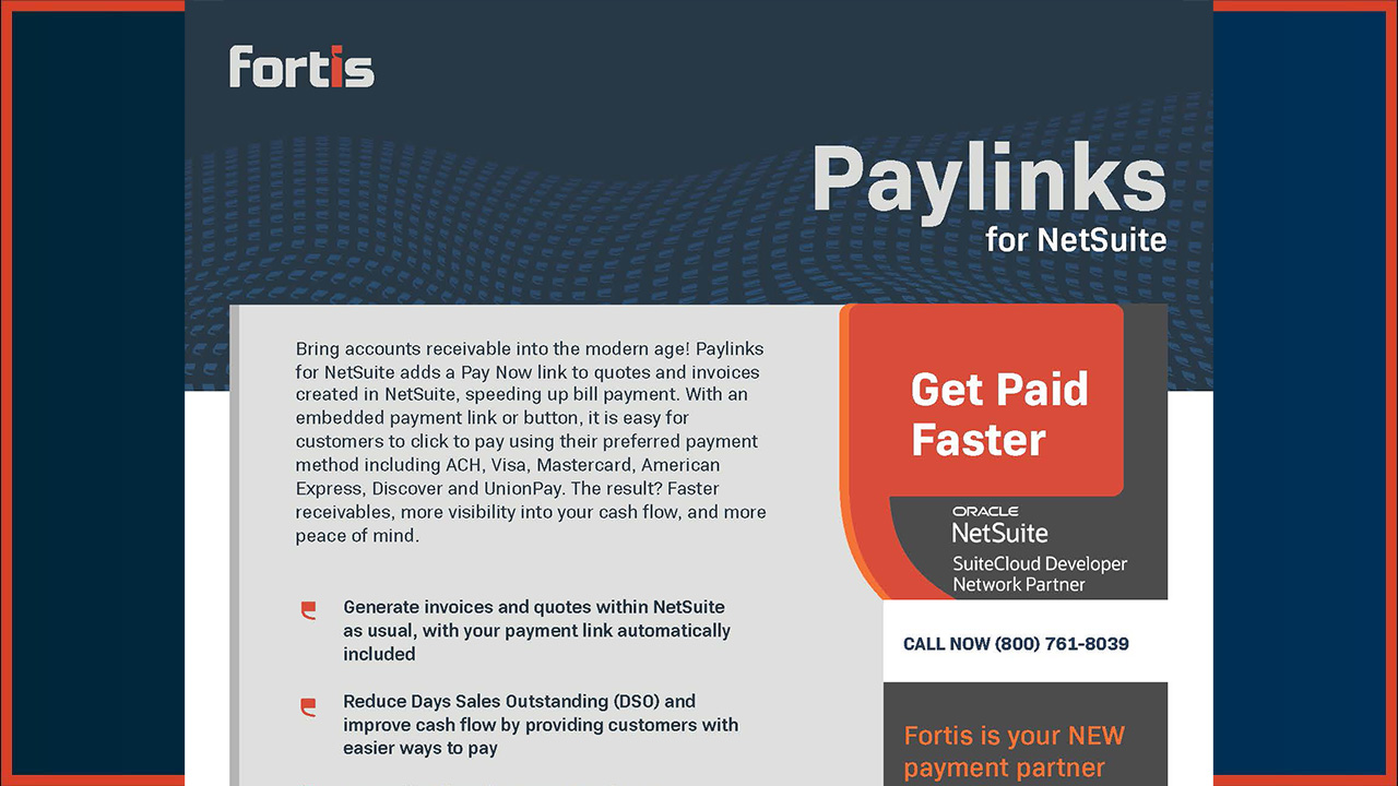 NetSuite Paylinks