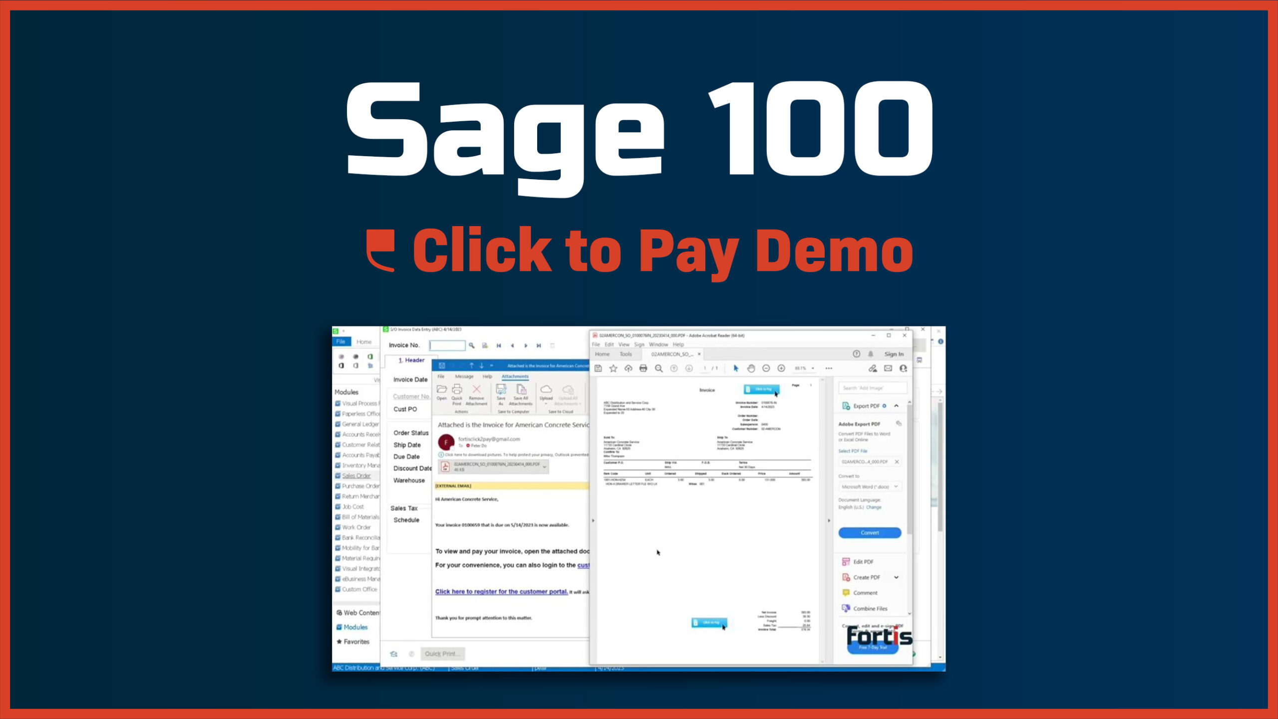 Sage 100 – Click to Pay